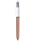 BOLIGRAFO 4 COL.BIC SHINE GOLD ROSE