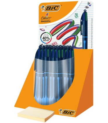 BOLIGRAFO 4 COL.BIC SMOOTH DROP EXP.30
