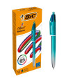 BOLIGRAFO 4 COL.BIC SMOOTH GRAD. CELESTE