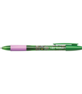 BOLIG.BORRABLE BIC GELOCITY ILLUS. VERDE