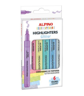 ROT.FLUOR ALPINO GLITTER ESTUCHE de 6