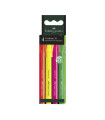 ROTUL.FLUOR FABER CASTELL 38 PACK DE 4