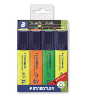 ROTUL. FLUOR. TEXTSURFER ESTUCHE 4 SURTI