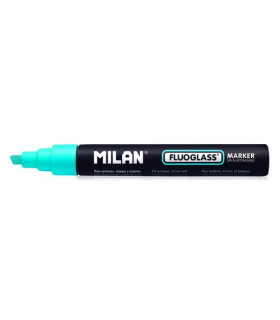 ROTULAD.PIZARRA MILAN FLUOGLASS AZUL