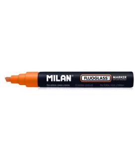 ROTULAD.PIZARRA MILAN FLUOGLASS NARANJA