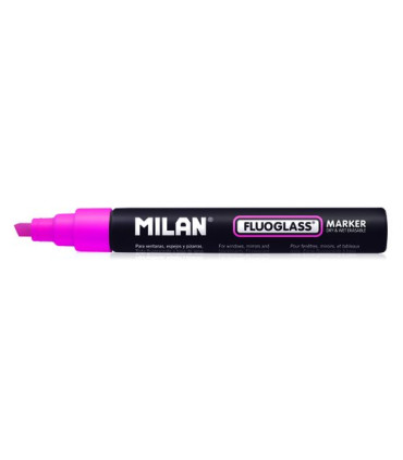 ROTULAD.PIZARRA MILAN FLUOGLASS ROSA