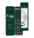 LAPIZ FABER 9000 Est.METAL 6 SURTIDOS