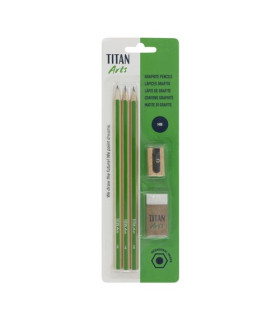 LAPIZ TITAN AC ECO HB SET 3