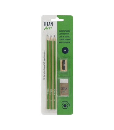 LAPIZ TITAN AC ECO HB SET 3