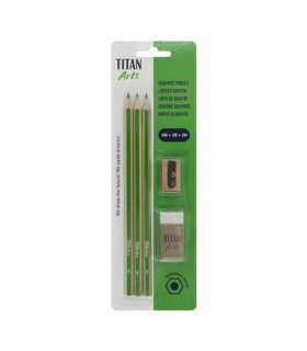 LAPIZ TITAN AC ECO (HB-2H-2B) SET 3