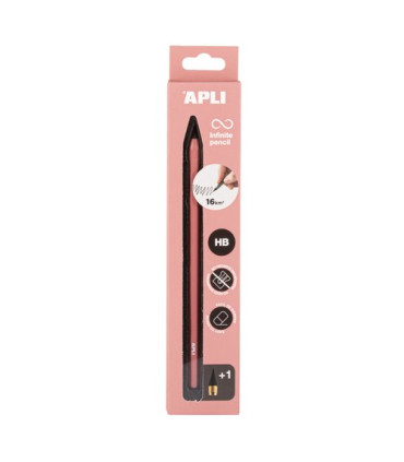 LAPIZ INFINITO APLI GRAFITO HB ROSA