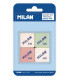 GOMA BORRAR MILAN 430 CUADRADA BLISTER 4
