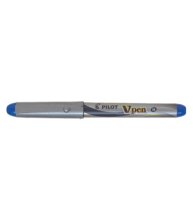 PLUMA PILOT V-PEN SILVER tinta AZUL