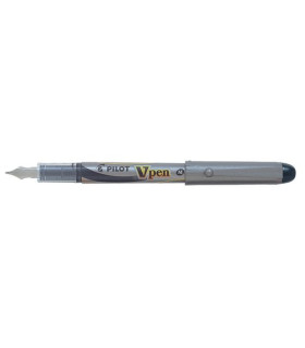PLUMA PILOT V-PEN SILVER tinta NEGRA