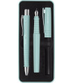 JUEGO BOL+PLUMA FABER POLY PEN AZUL