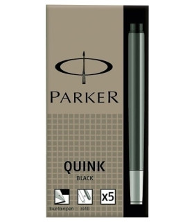 TINTA ESTILOG.PARKER 5 CART.NEGRO