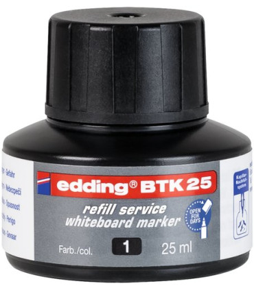 TINTA ROTUL.EDDING PIZ.25 ml BTK25 NEGRO