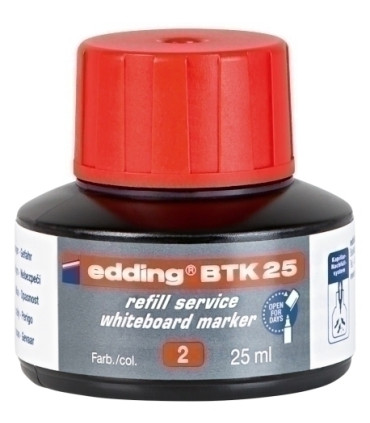 TINTA ROTUL.EDDING PIZ.25 ml BTK25 ROJA