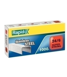 GRAPAS RAPID S.STRONG 24/6 INOX.cj.1000