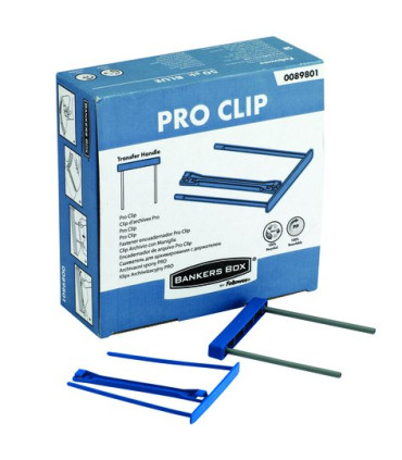 FASTENER FELLOWES PLAST. CLIP 100mm C/50