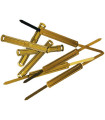 FASTENER INGRAF METAL DORADO