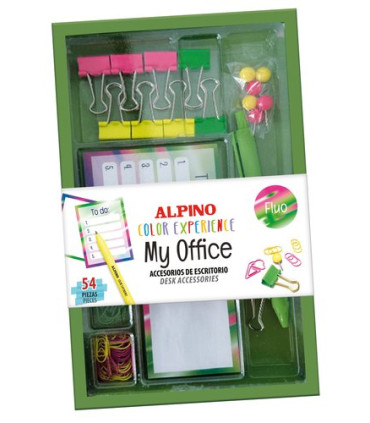 SET PAPELERIA ALPINO OFFICE FLUO