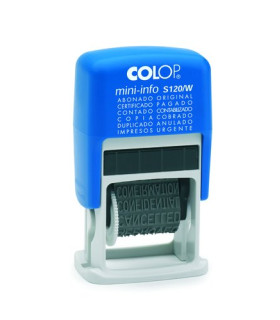 SELLO e.A. COLOP S120/W FC 12 TEXTOS