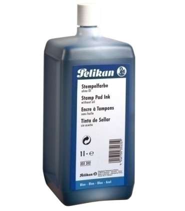 TINTA TAMPON PELIKAN 1 litro AZUL