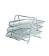BANDEJA SOBR. FOROFIS METAL PLATA SET 3