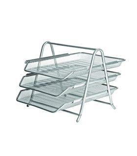 BANDEJA SOBR. FOROFIS METAL PLATA SET 3