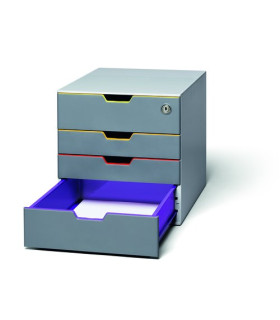 MODULO DURABLE 4 CAJONES VARICOLOR C/CER