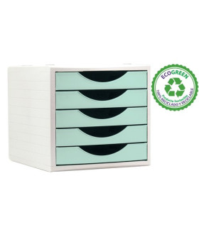MODULO 5 CAJONES A.2000 VERDE PASTEL