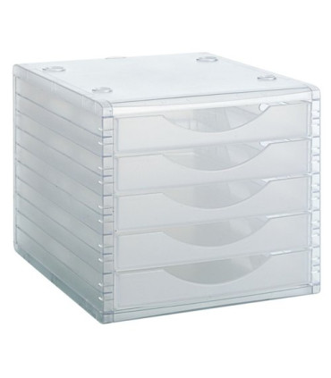 MODULO 5 CAJONES CRISTAL/CRISTAL
