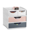MODULO CEP MYCUBE 4 CAJONES MIX BL/RO/GR