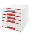 MODULO 5 CAJONES LEITZ ROJO