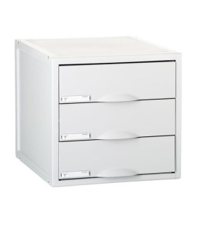 MODULO 3 CAJONES GRIS