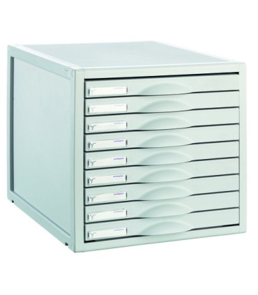 MODULO 9 CAJONES GRIS