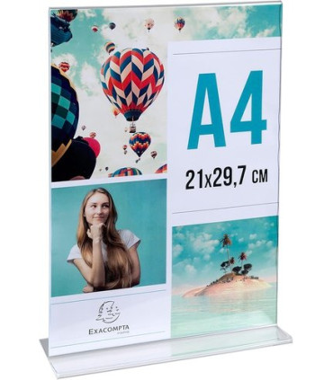 EXPOSITOR SOBR. T A4 VERTICAL CRISTAL