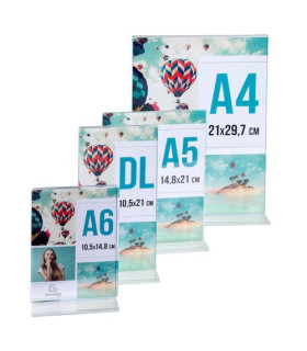 EXPOSITOR SOBR. T A5 VERTICAL CRISTAL