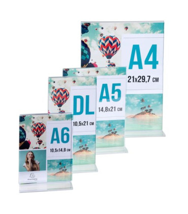 EXPOSITOR SOBR. T A5 VERTICAL CRISTAL