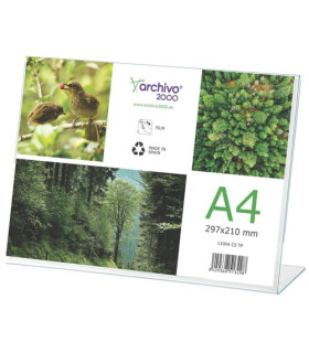 EXPOSITOR SOBR. L A4 HORIZONTAL CRISTAL