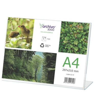 EXPOSITOR SOBR. L A4 HORIZONTAL CRISTAL