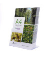 PORTAFOLLETOS A.2000 A4 VERTICAL CRISTAL