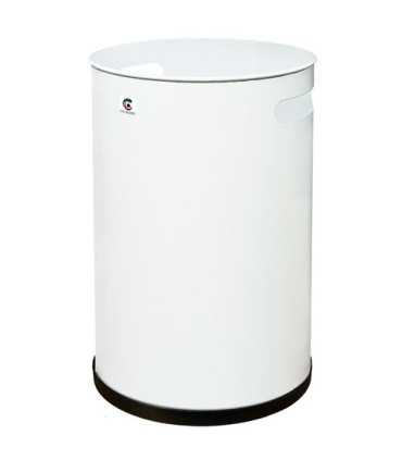 PAPELERA CILINDRO METALICA P-21 BLANCO