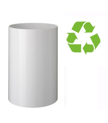 PAPELERA PLASTICO CERRADA A.2000 BLANCA