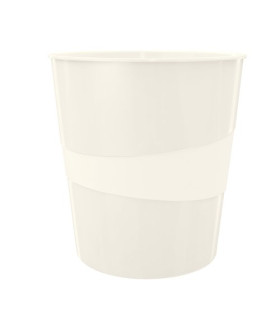 PAPELERA PLASTICO LEITZ WOW 15L BLANCO