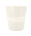 PAPELERA PLASTICO LEITZ WOW 15L BLANCO