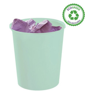 PAPELERA PLASTICO CERRADA A.2000 VERD.PS