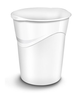 PAPELERA PLAST. CERRADA CEP GLOSS BLANCO