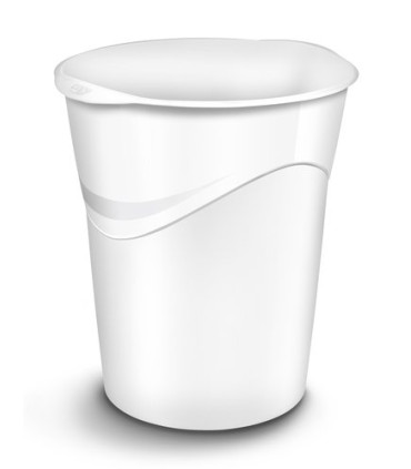 PAPELERA PLAST. CERRADA CEP GLOSS BLANCO